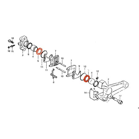 Frein - Etrier - Joint de piston ø42.8 mm - GL1000