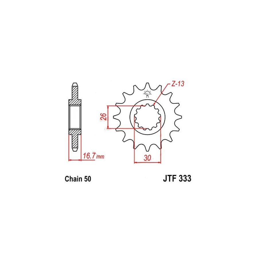 Service Moto Pieces|Transmission - Couronne - JTR - 279 - 620/xx dents  - sur demande|Chaine 530|12,50 €