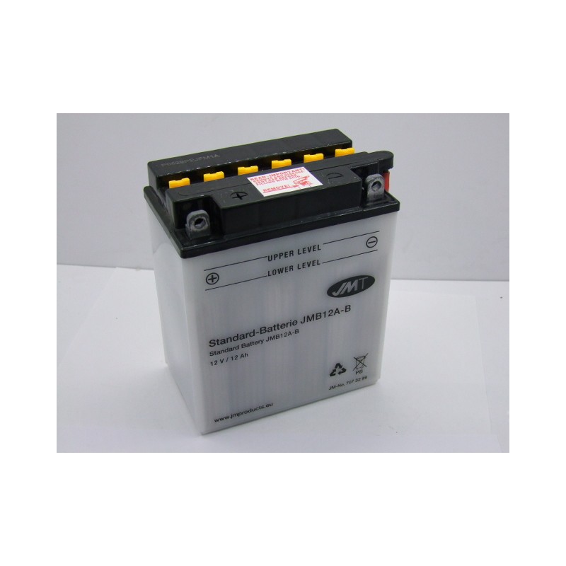 Service Moto Pieces|Batterie - 12v - Acide - YB12A-B - JMT / 6On - 134x80x160mm|Batterie - Acide - 12 Volt|68,65 €