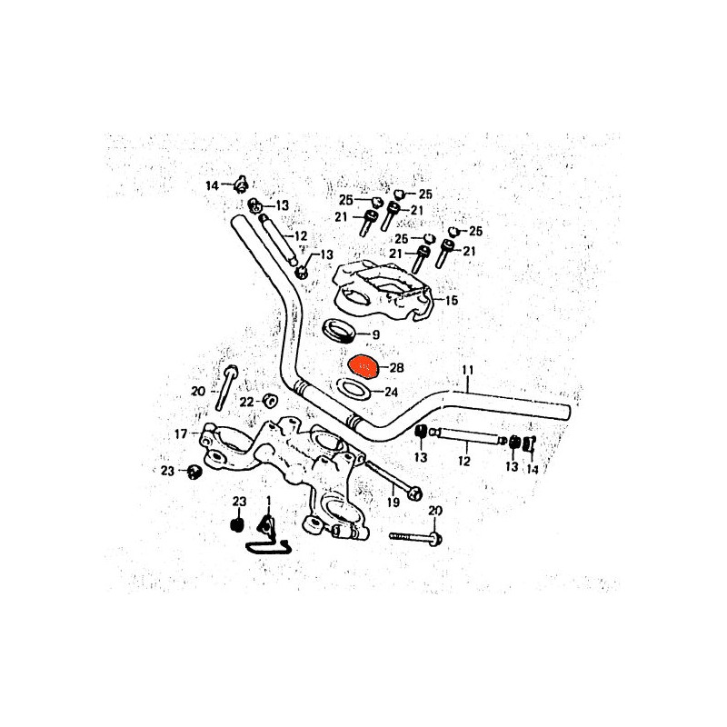 Service Moto Pieces|Fourche - Direction - Ecrou - cache de colonne de direction |Fourreaux + kit + joint|9,90 €