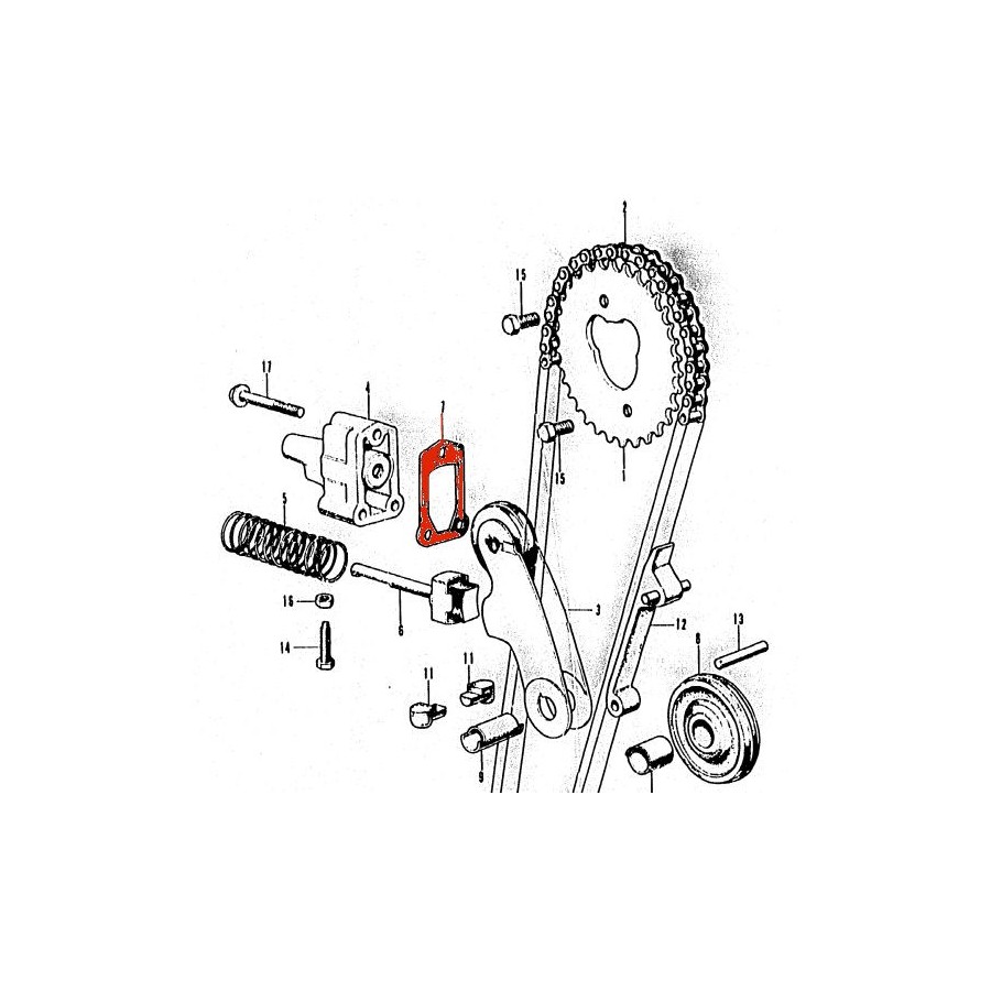 Distribution - Joint de Tendeur de chaîne  - CB750