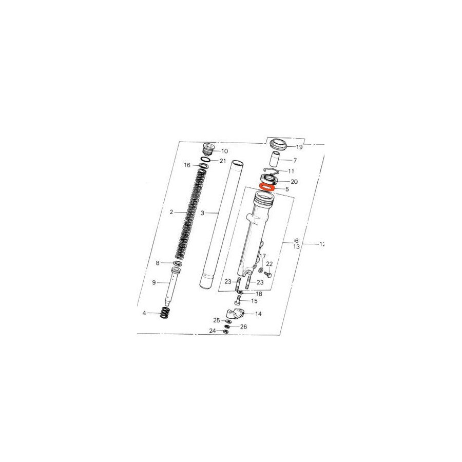 Fourche - Rondelle de joint Spy - 