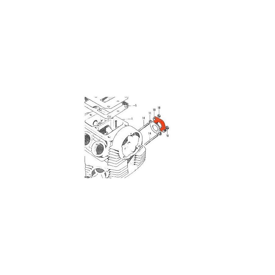 Service Moto Pieces|Moteur - Pipe admission - 2HF-13610-01|Pipe Admission|91,50 €