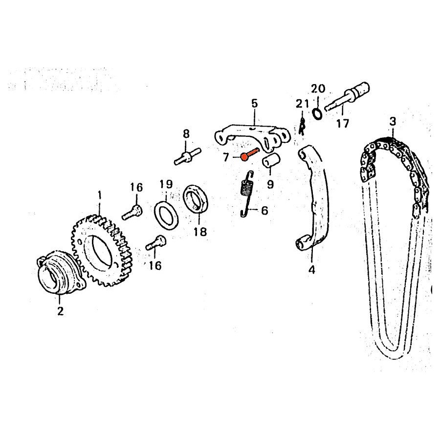 Service Moto Pieces|Distribution - Vis de tension - CX400 - CX500 - GL500|Distribution|5,60 €