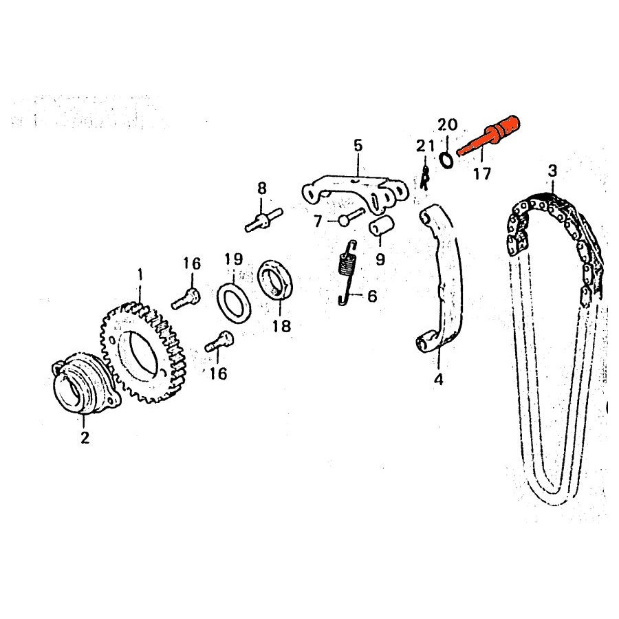 Service Moto Pieces|Distribution - Guide de chaine Vertical - CB1100F - CB1100R - N'est plus disponible|Distribution|220,00 €