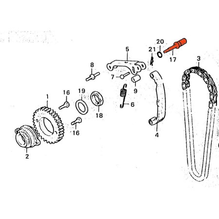 Service Moto Pieces|Distribution - Vis de blocage - CX400 - CX500 - GL500|Distribution|14,20 €