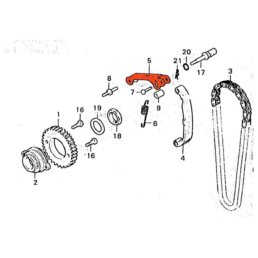 Service Moto Pieces|Distribution - Tendeur - FT500 / XL500 R/S|Distribution|150,00 €