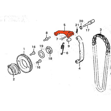 Service Moto Pieces|Distribution - Support de tendeur - N'est plus disponible|Distribution|95,40 €