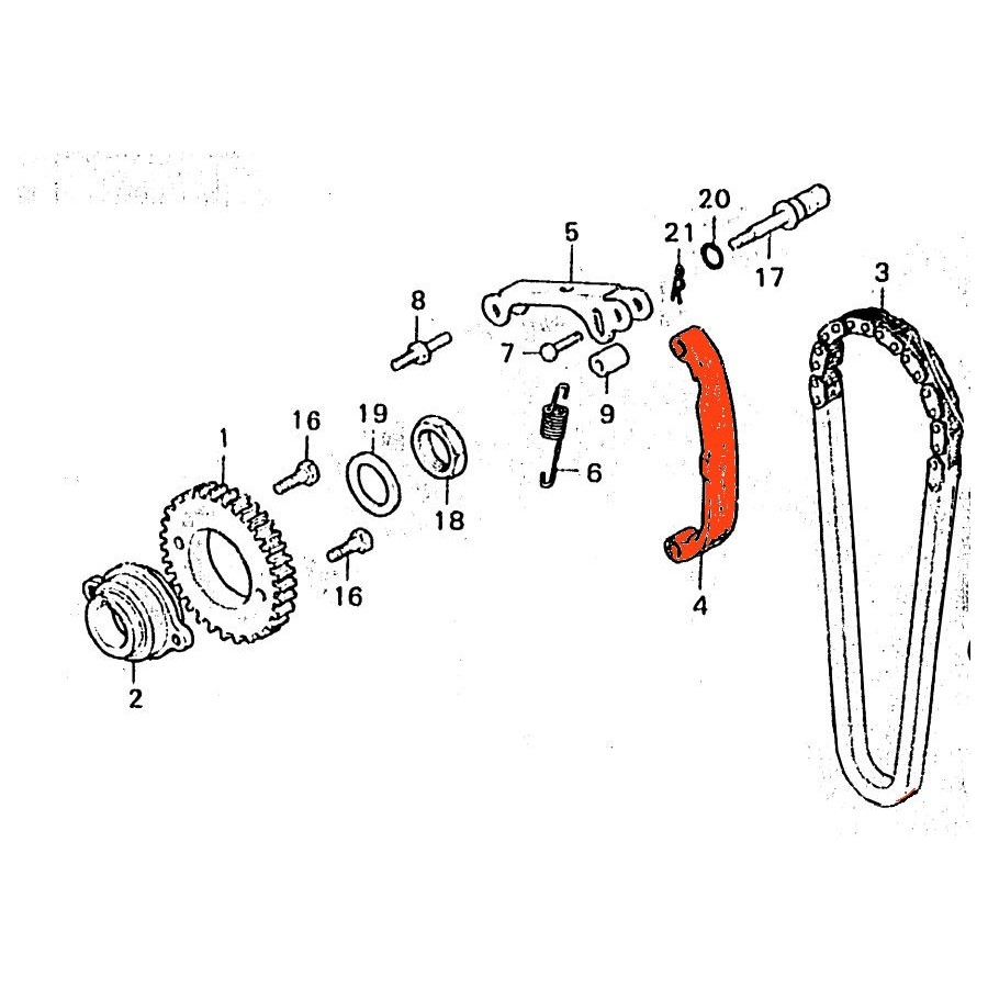 Service Moto Pieces|Distribution - Tendeur - CX400 - CX500 - GL500 - Adaptable|Distribution|43,85 €