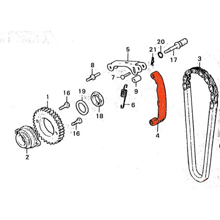 Service Moto Pieces|Distribution - Tendeur - CX400 - CX500 - GL500 - Adaptable|Distribution|43,85 €