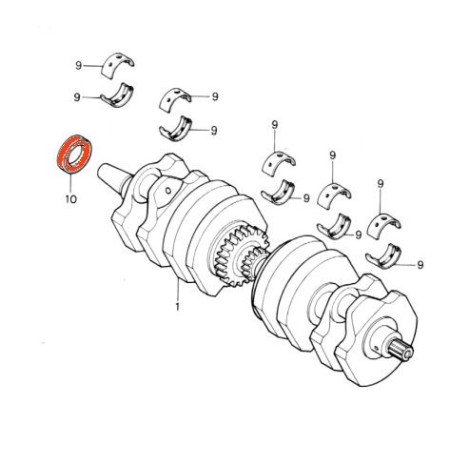 Service Moto Pieces|Spy - Joint de sortie alternateur - 25x42x8-R|alternateur|15,96 €