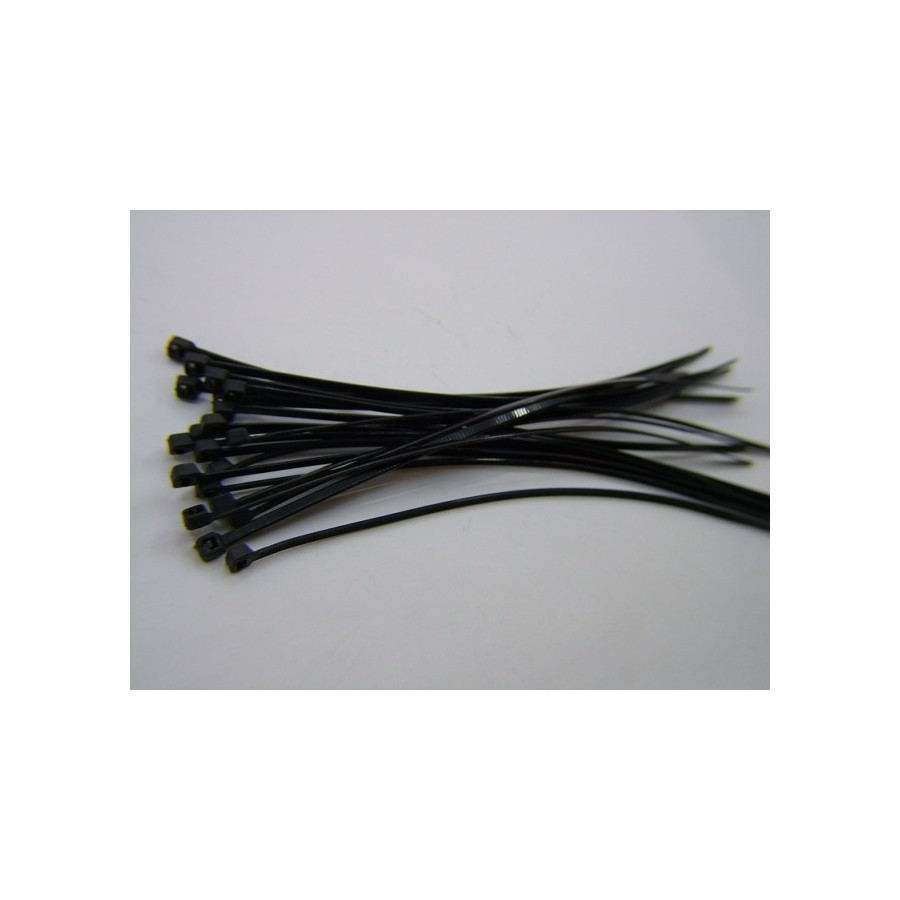 Serre Cable - Rilsan - Serflex - collier de serrage - Noir - 3.6x200mm (x100)