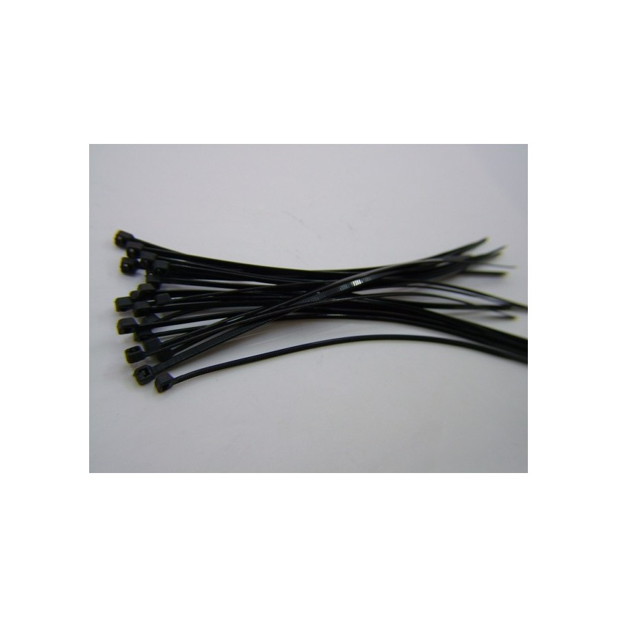 Serre Cable - Rilsan - Serflex - collier de serrage - Noir - 3.6x250mm (x100)