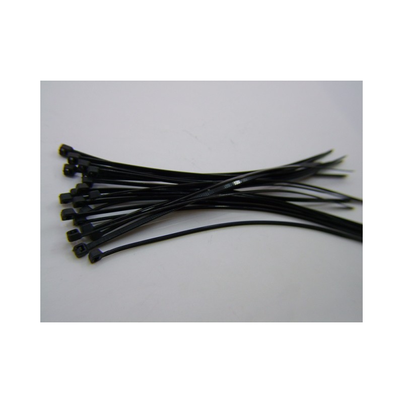 Service Moto Pieces|Serre Cable - Rilsan - Serflex - collier de serrage - Noir - 3.6x200mm (x100)|Collier - Serre Cable |7,10 €