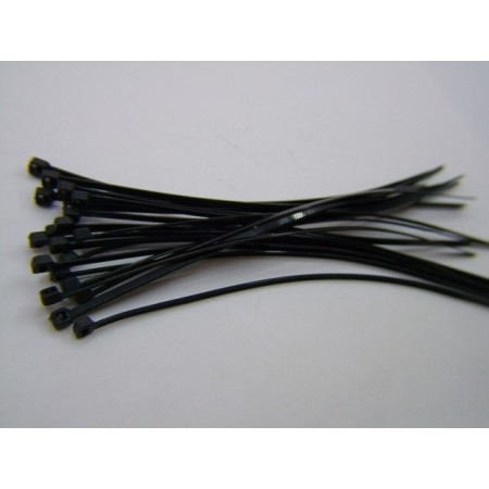 Serre Cable - Rilsan - Serflex - collier de serrage - Noir - 3.6x250mm (x100)