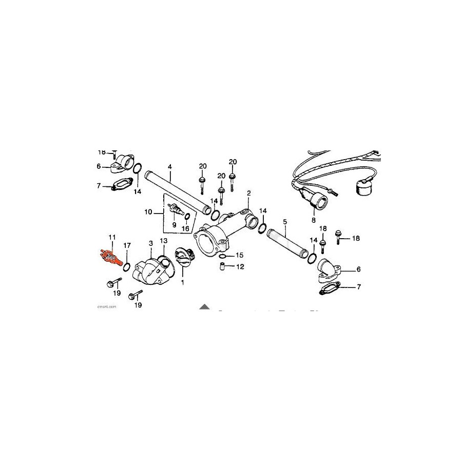 Radiateur - Sonde - Temperature - capteur, Switch, contacteur- CX500 - GL1000 - GL1100 - GL1200