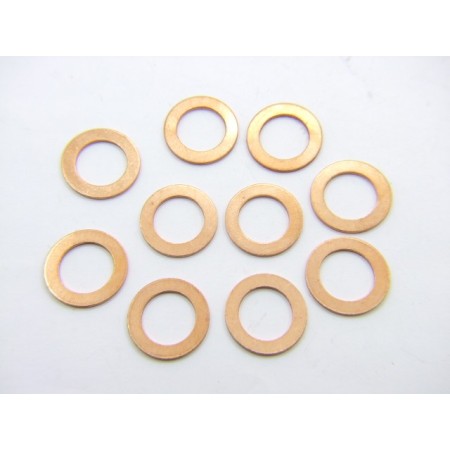 Rondelle plate - cuivre - ø14 x22 x1.5 mm  - (x10)