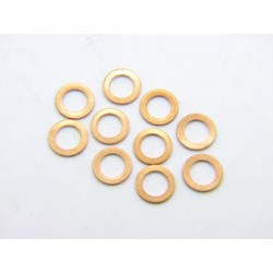Rondelle plate - cuivre - ø6 x10 x1 mm  - (x10)