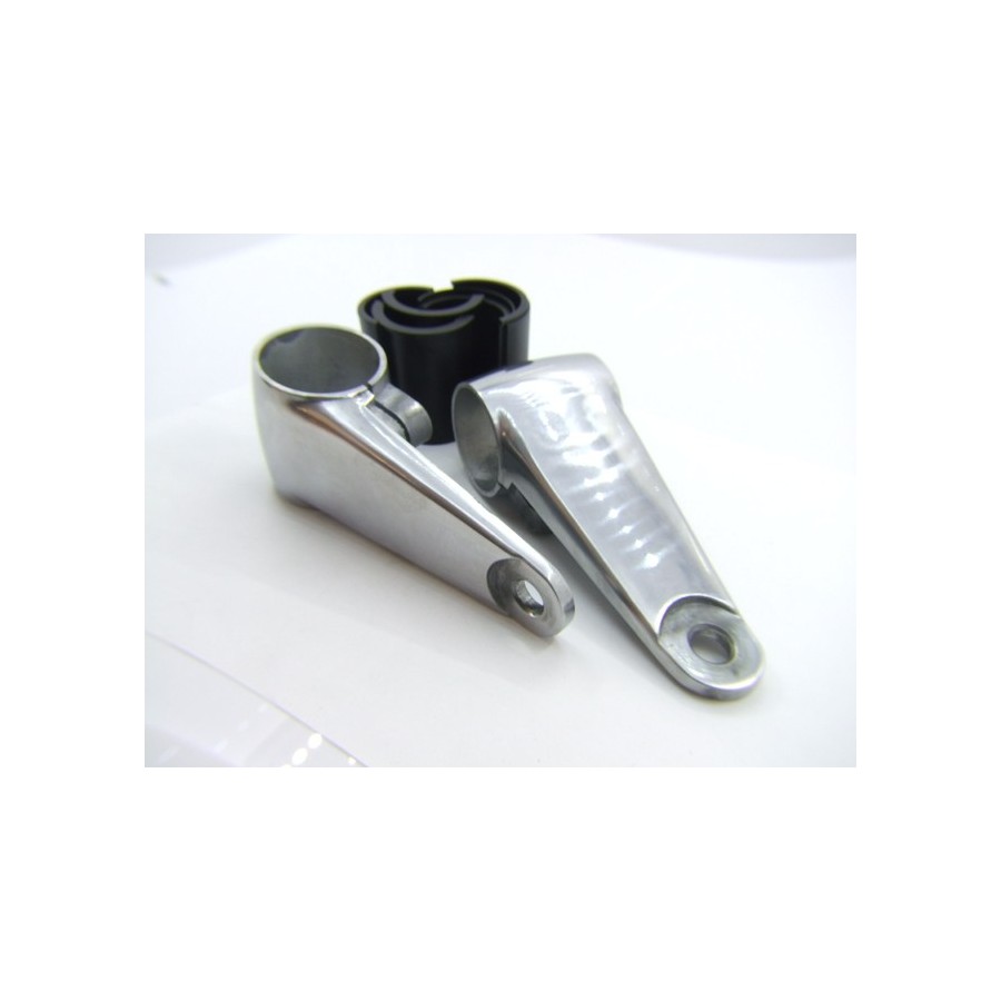 Phare - Support - Fourche ø32-41 mm (x2)- Alu poli - 