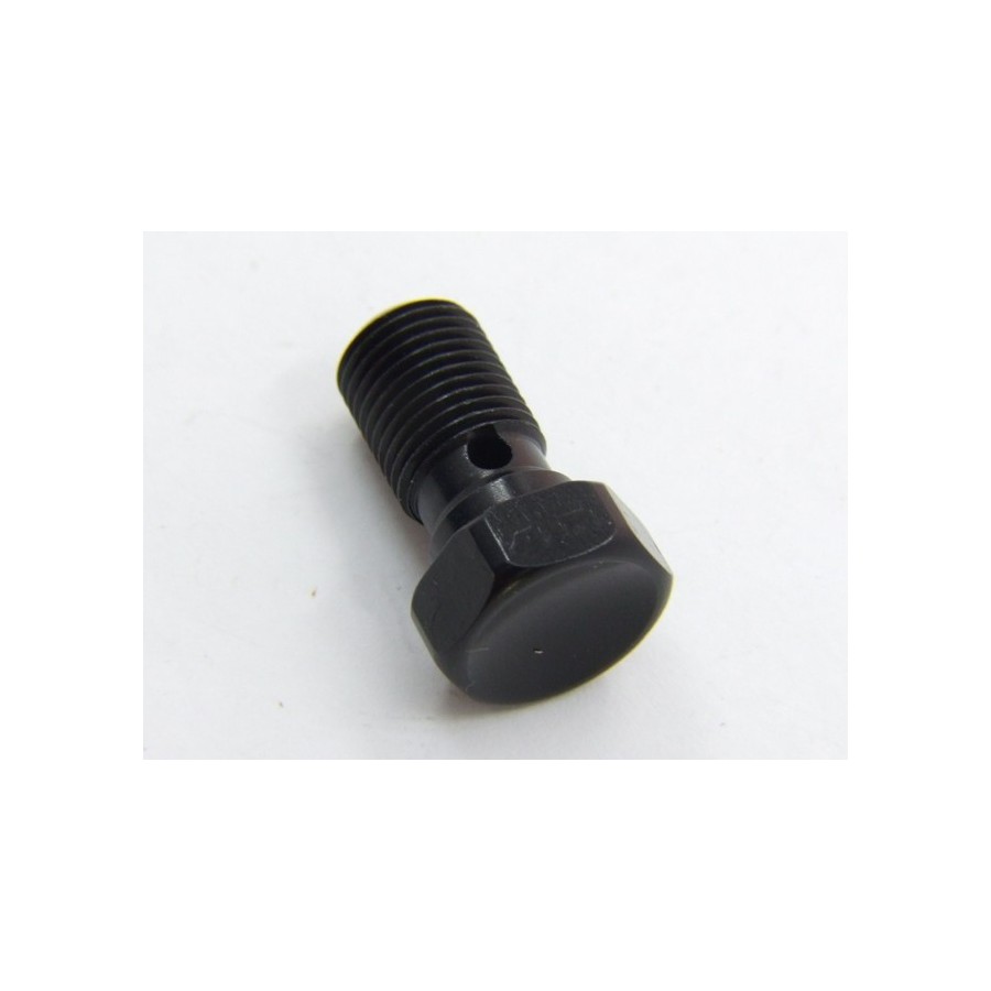 Frein - Vis banjo - simple - M10x1.00 - Alu - Noir Frein - Vis banjo - simple - M10x1.00 - Alu - Noir