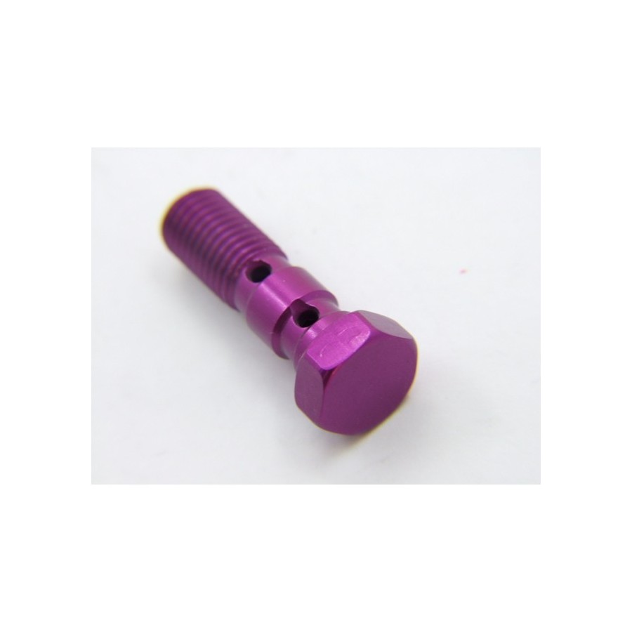 Service Moto Pieces|Frein - Vis banjo - Double - M10x1.25 - Alu - Violet|Vis Banjo - M10 x1.25|7,10 €