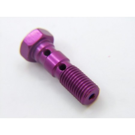 Service Moto Pieces|Frein - Vis banjo - Double - M10x1.25 - Alu - Violet|Vis Banjo - M10 x1.25|7,10 €