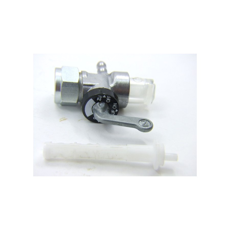 Reservoir - robinet essence - M16 x1.00 - sortie arriere avec filtre