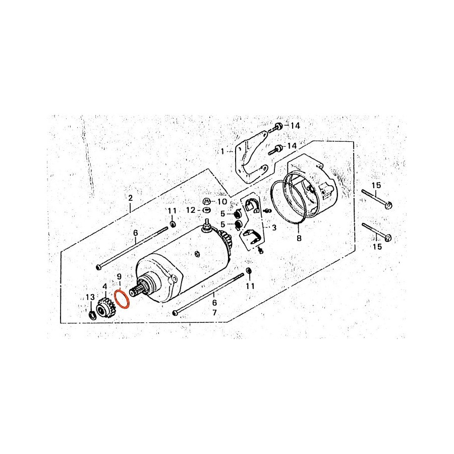 Service Moto Pieces|Demarreur - joint torique  ø 24.40 x3.10 mm - 91309-300-000|Joint Torique|2,80 €