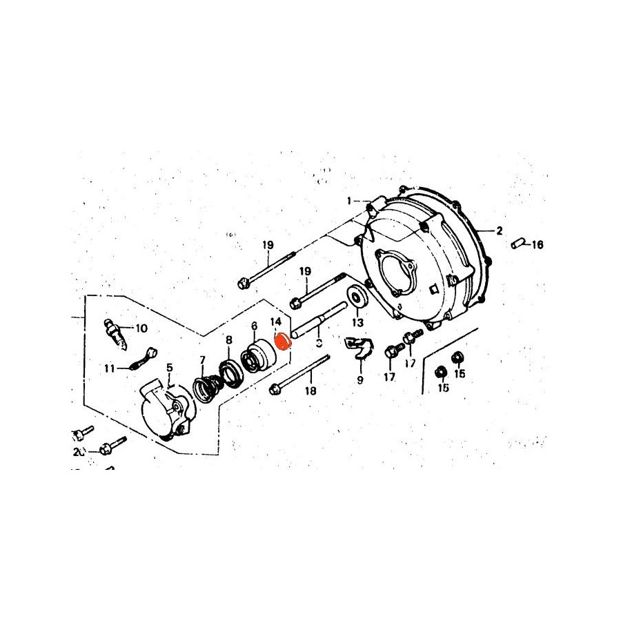 Moteur - joint SPY - Tige embrayage - 8x18x5mm