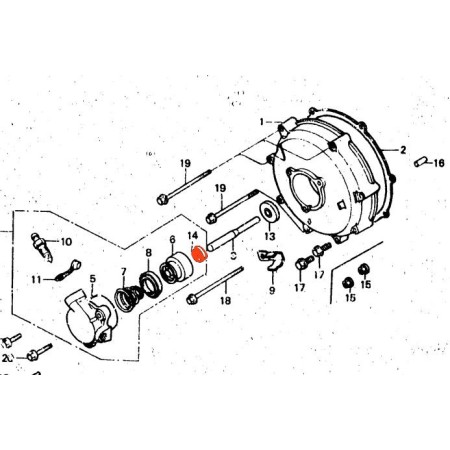 Service Moto Pieces|Moteur - joint SPY - Tige embrayage - 8x18x5mm|joint carter|4,65 €