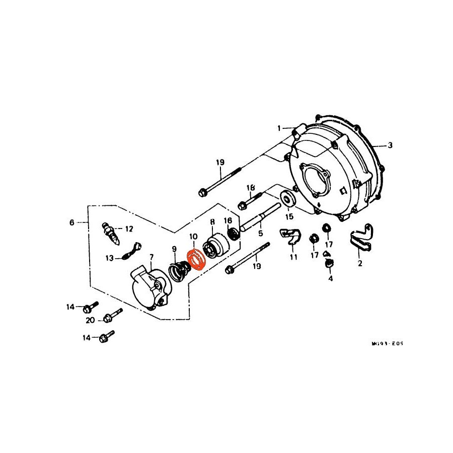 Service Moto Pieces|Moteur - Embrayage - Ressort - (x5) - 905-01227-E0 - FZR600 -YZF600 |Mecanisne - ressort - roulement|9,90 €