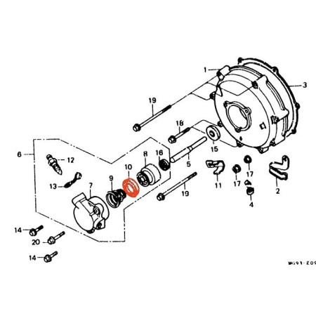 Service Moto Pieces|Moteur - Joint spy - manchette - Tige embrayage|Mecanisne - ressort - roulement|15,10 €