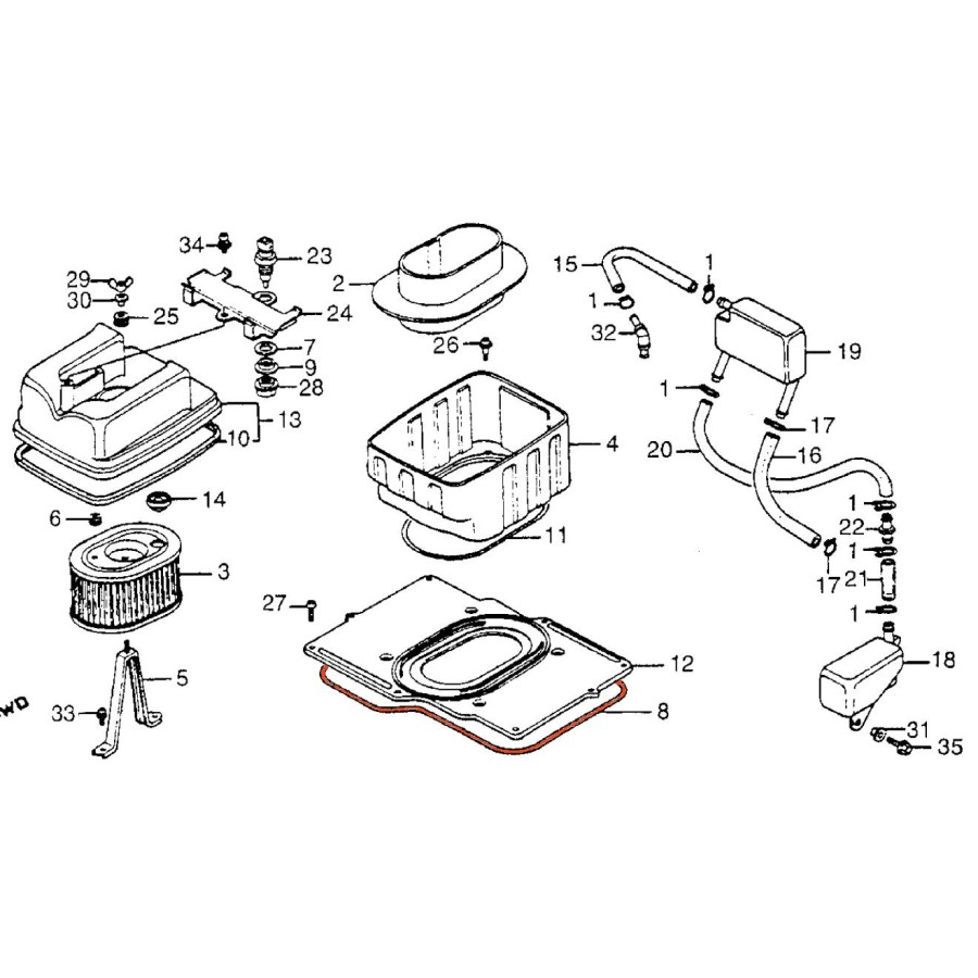 Service Moto Pieces|Filtre a air - Avant -  VS1400 |Filtre a Air|5,90 €