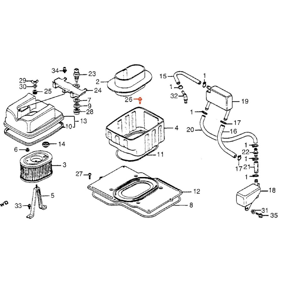 Service Moto Pieces|Filtre a air - plaque support - N'est plus disponible|Filtre a Air|49,90 €