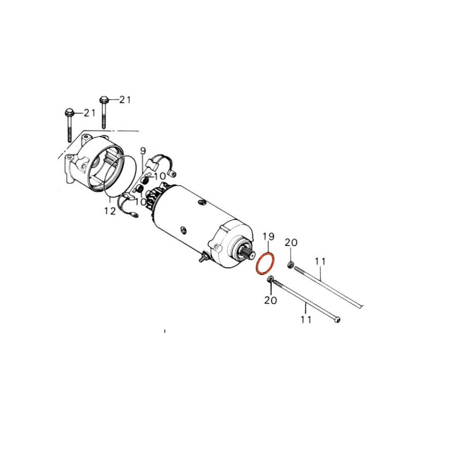 Demarreur - joint torique - 42.50 x2.00 mm - 91309-MA6-000