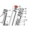 Fourche - Bouchon superieur a visser - CB750 K0-K1-K2