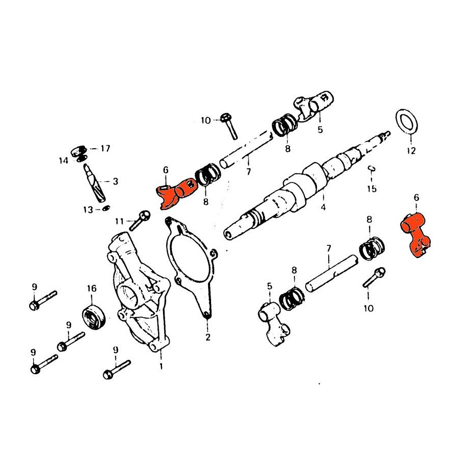 Service Moto Pieces|Cache lateral de culasse - CBX1000|Couvercle culasse - cache culbuteur|25,10 €