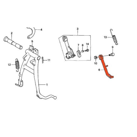 Bequille laterale - C50 - C70