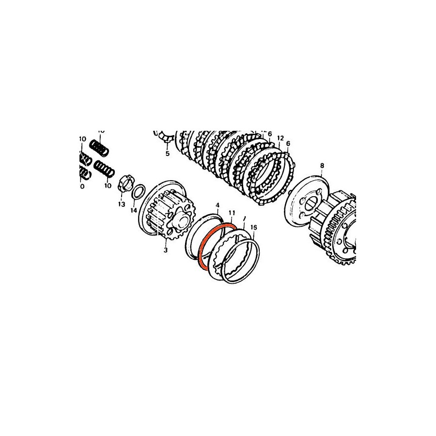 Service Moto Pieces|Echappement - Joint de collecteur - Cuivre - 32x40x4 mm - 4H7-14613-00|Joint collecteur|2,20 €