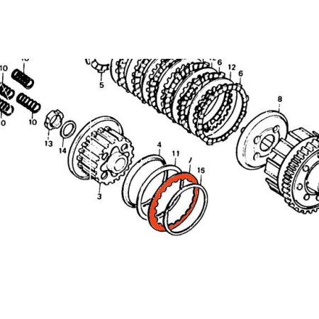 Service Moto Pieces|Embrayage - Disque Lisse - Plateau B|Disque - Garni - Lisse |12,20 €