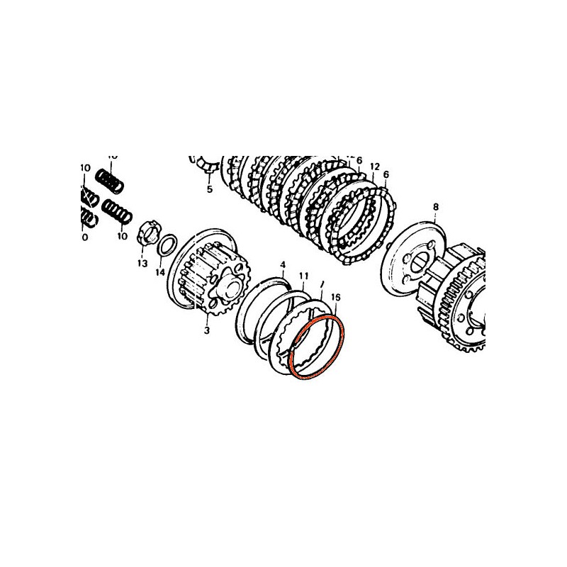 Service Moto Pieces|Embrayage - Circlips 94mm|Mecanisne - ressort - roulement|16,00 €