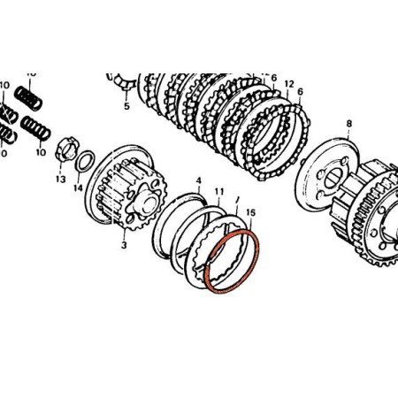 Service Moto Pieces|Embrayage - Circlips 94mm|Mecanisne - ressort - roulement|16,00 €