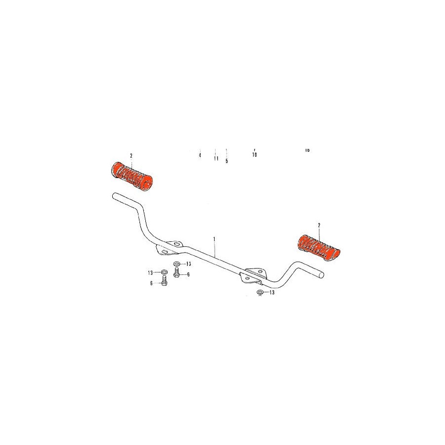 Service Moto Pieces|Cale Pied - Arriere - Goupille - 04111-2015A|Cale Pied - Selecteur|1,50 €