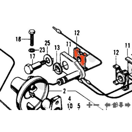 Service Moto Pieces|Clignotant - Caoutchoux d'alignement support|Clignotant|34,20 €