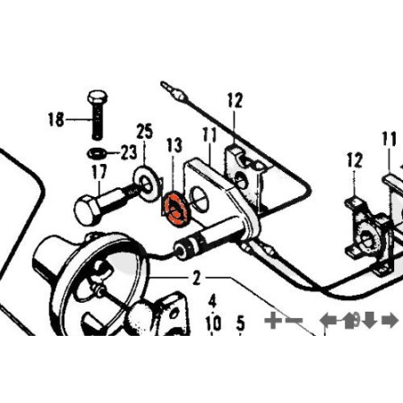 Service Moto Pieces|Clignotant - Caoutchoux de support|Clignotant|3,40 €