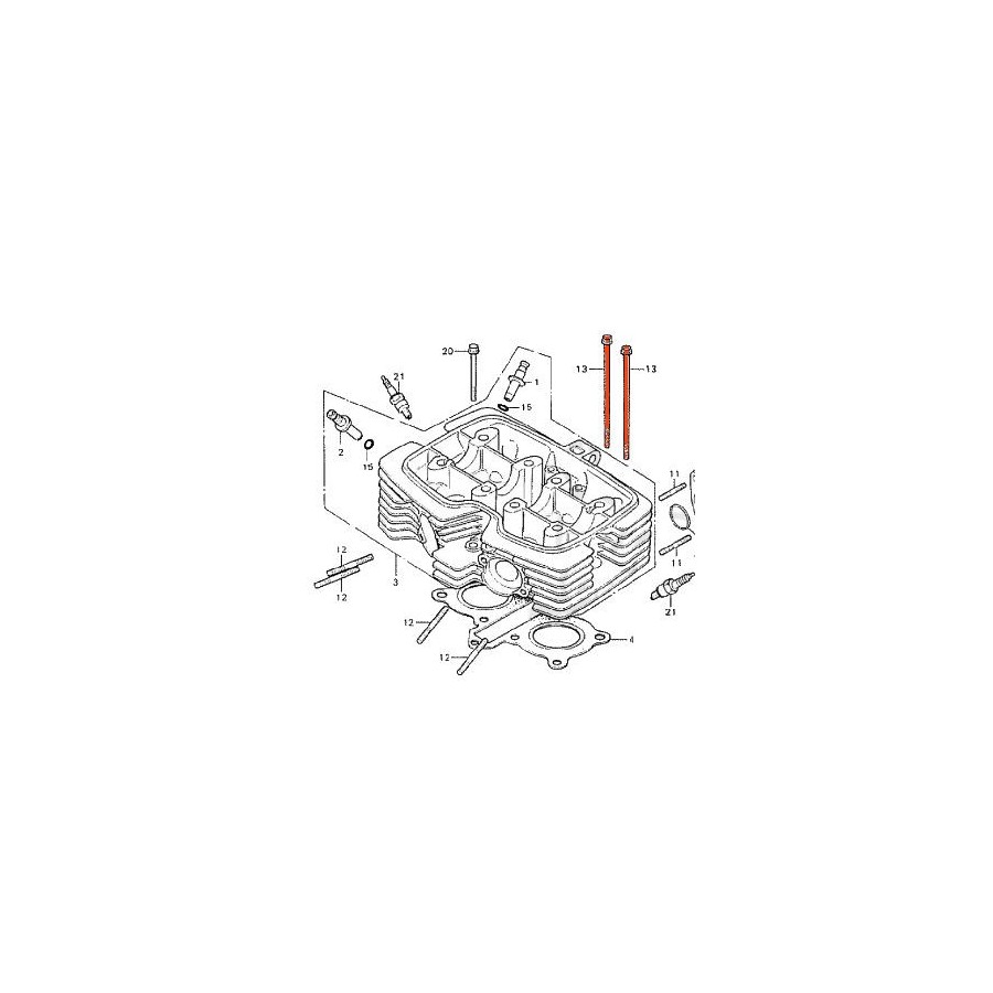 Service Moto Pieces|Distribution - Guide de chaîne - "A" - CB 900 F - Honda|Distribution|102,30 €