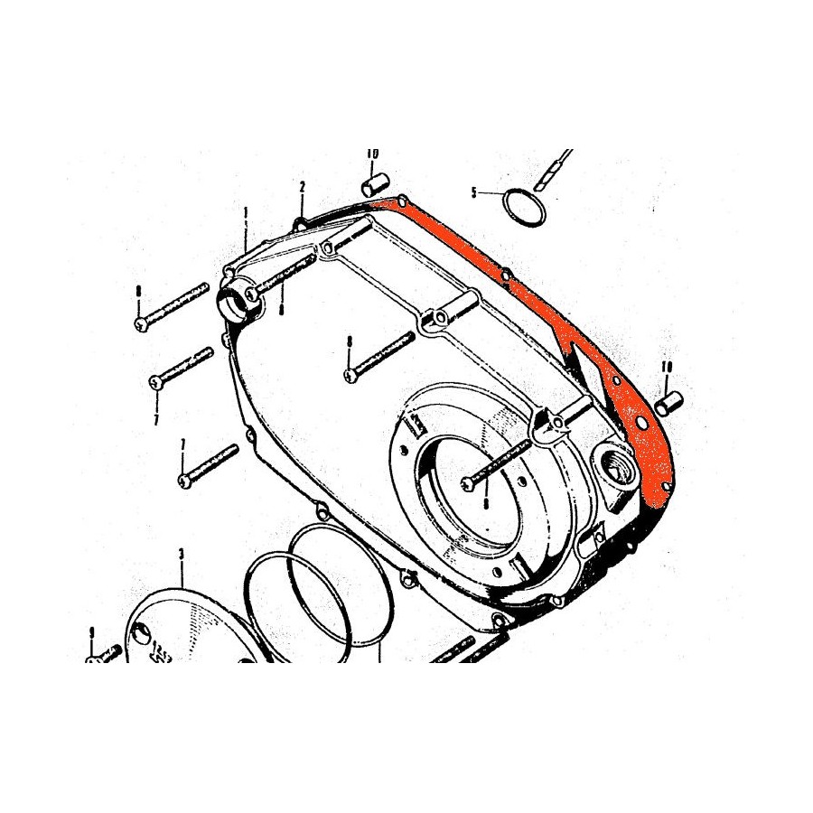 Service Moto Pieces|Embrayage - Joint de carter - CB600-CB900 / CBR600-CBR900|joint carter|5,50 €