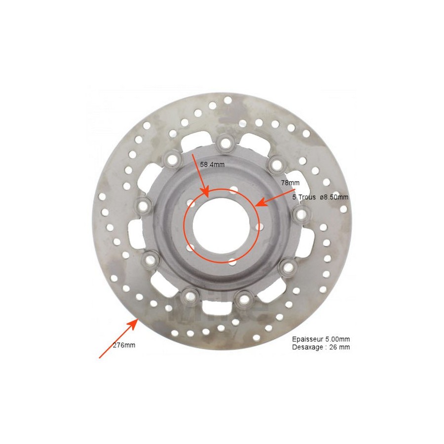 Service Moto Pieces|Frein - Disque - EBC - Avant Gauche|Disque de frein|265,00 €