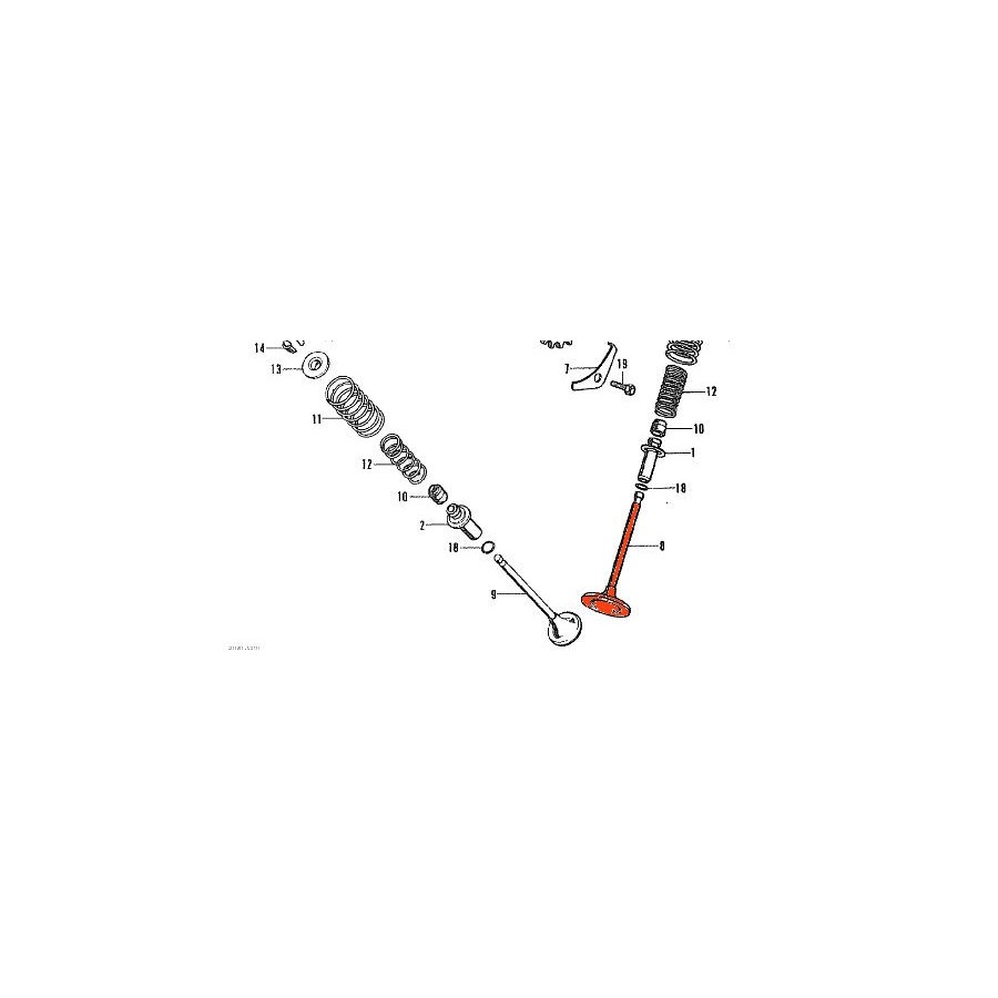 Service Moto Pieces|Moteur - Couvercle culasse - joint - (x1) - CB125K|Couvercle culasse - cache culbuteur|4,90 €