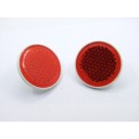Reflecteur (x1) - Catadioptre Rouge/Blanc - ø 60mm x M5 a visser